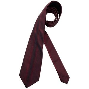 SOLD DOLCE & GABBANA Burgundy Geometric Silk LUXURY Tie ITALY